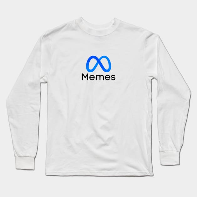 Memes Meta logo Long Sleeve T-Shirt by Shirt Vibin